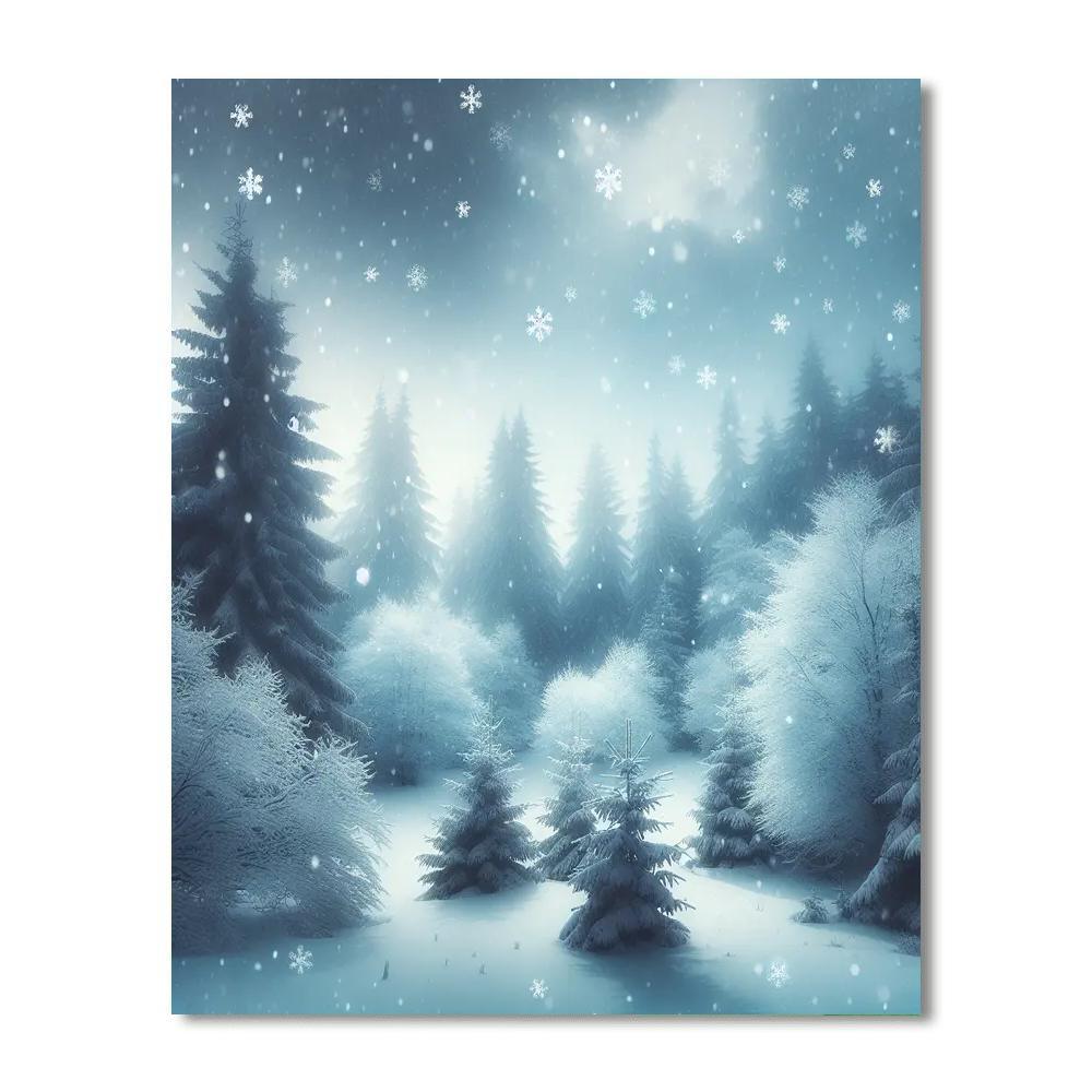 Frozen Winter's Calm Paint By Numbers
