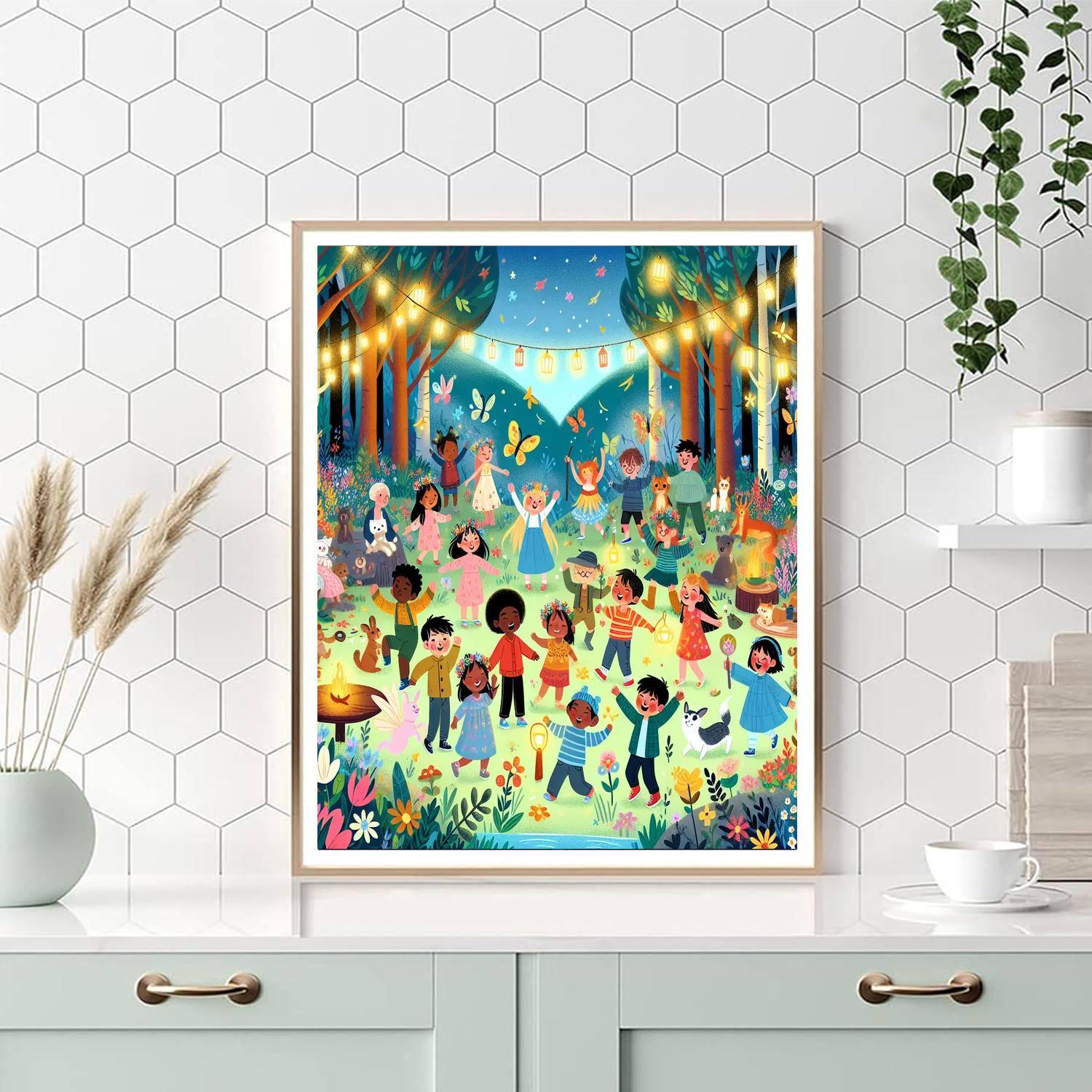Enchanted Enclave Celebration Painting Number Kit