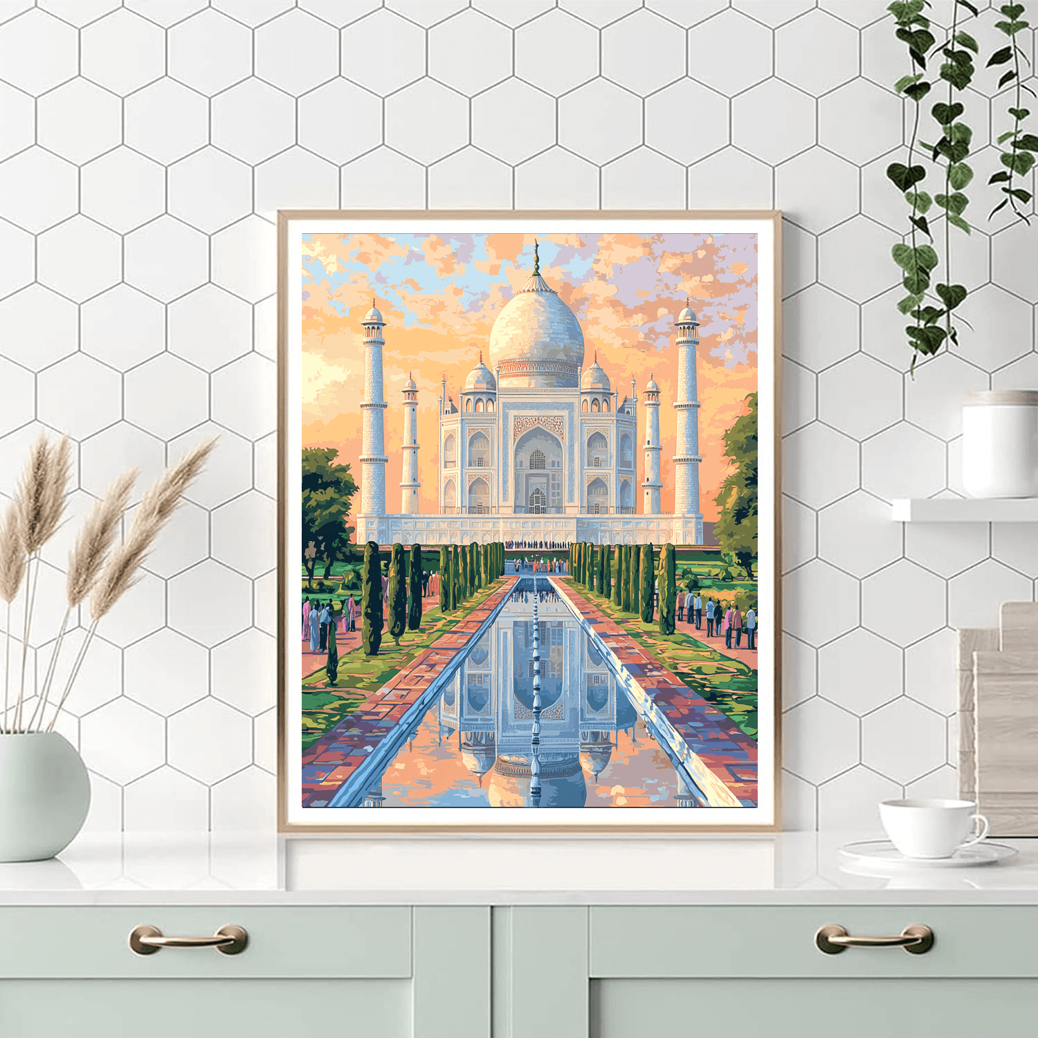 Taj Mahal Paint By Numbers