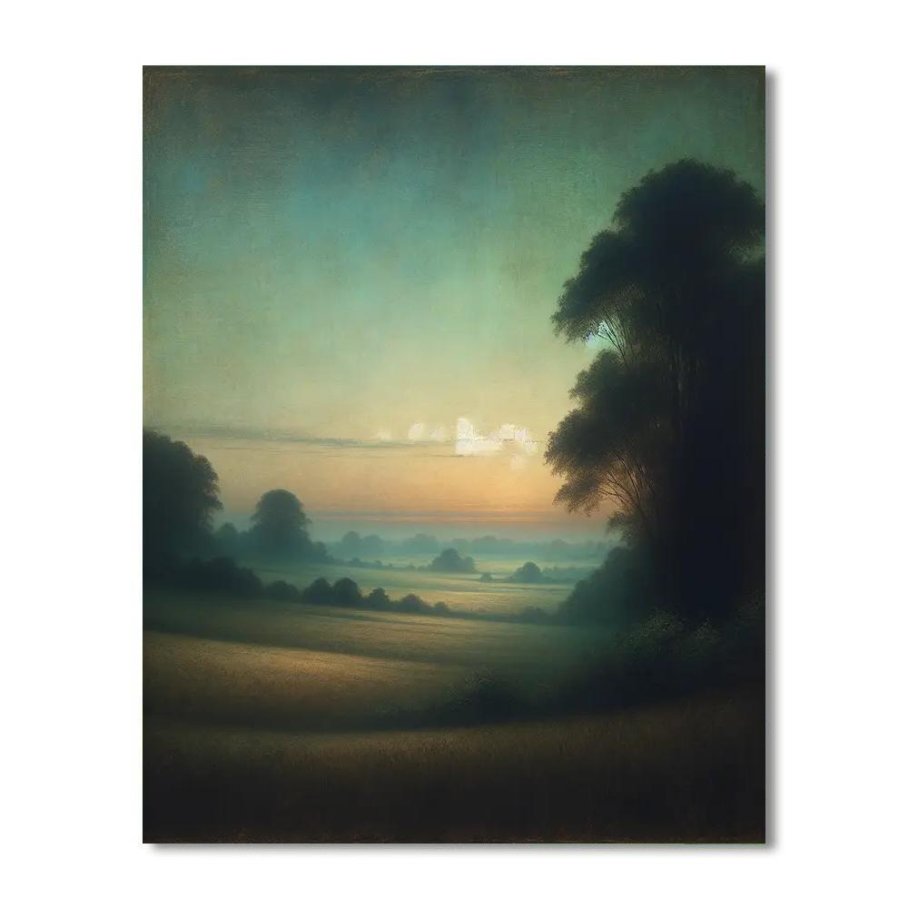 Pastoral Twilight Calm Paint By Numbers Art