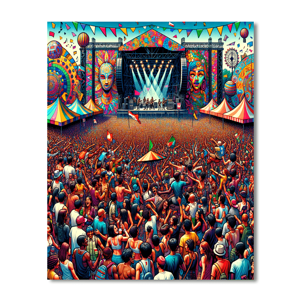 Lollapalooza - Various Countries DIY Paint By Numbers