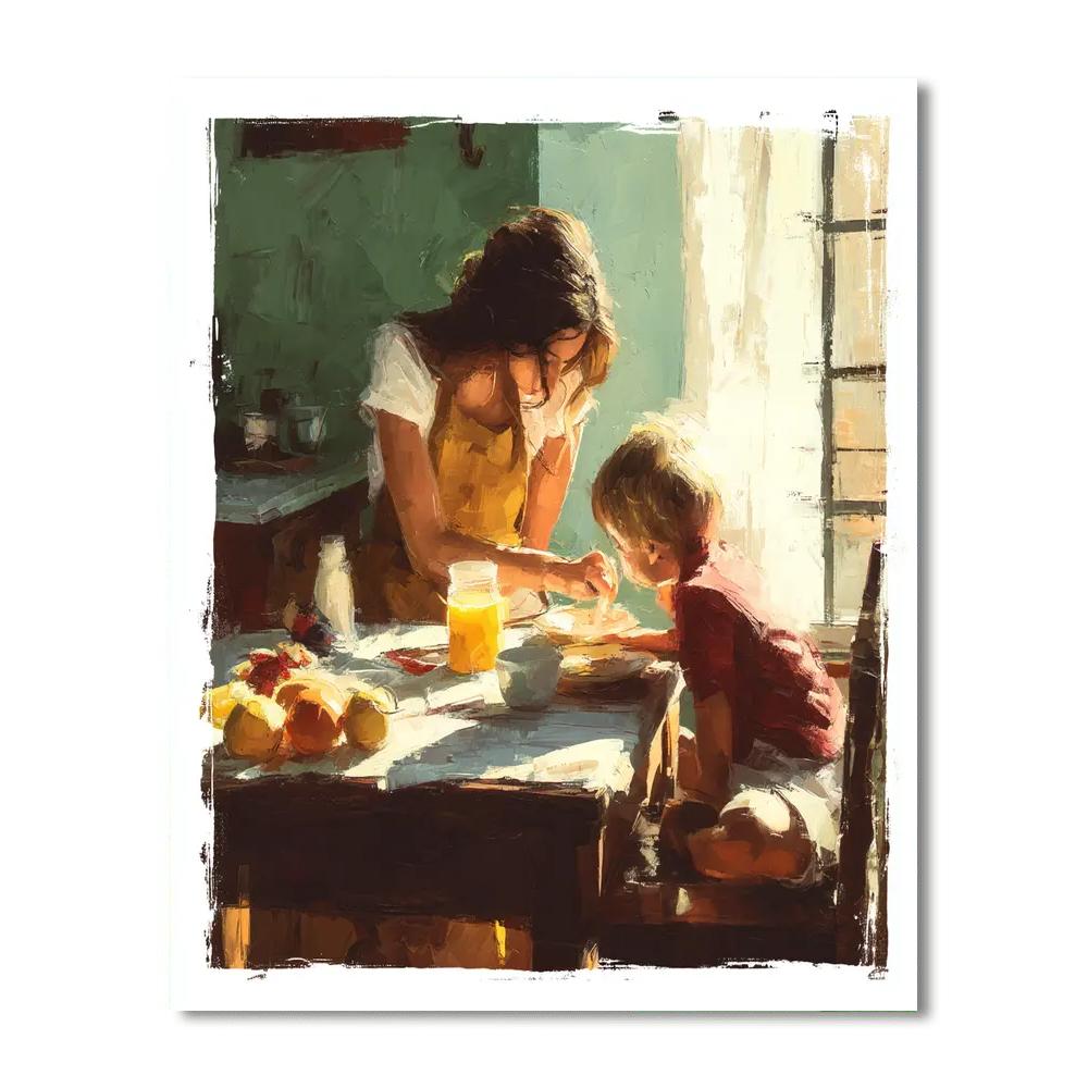 Sunlit Sunday Breakfast Paint By Color