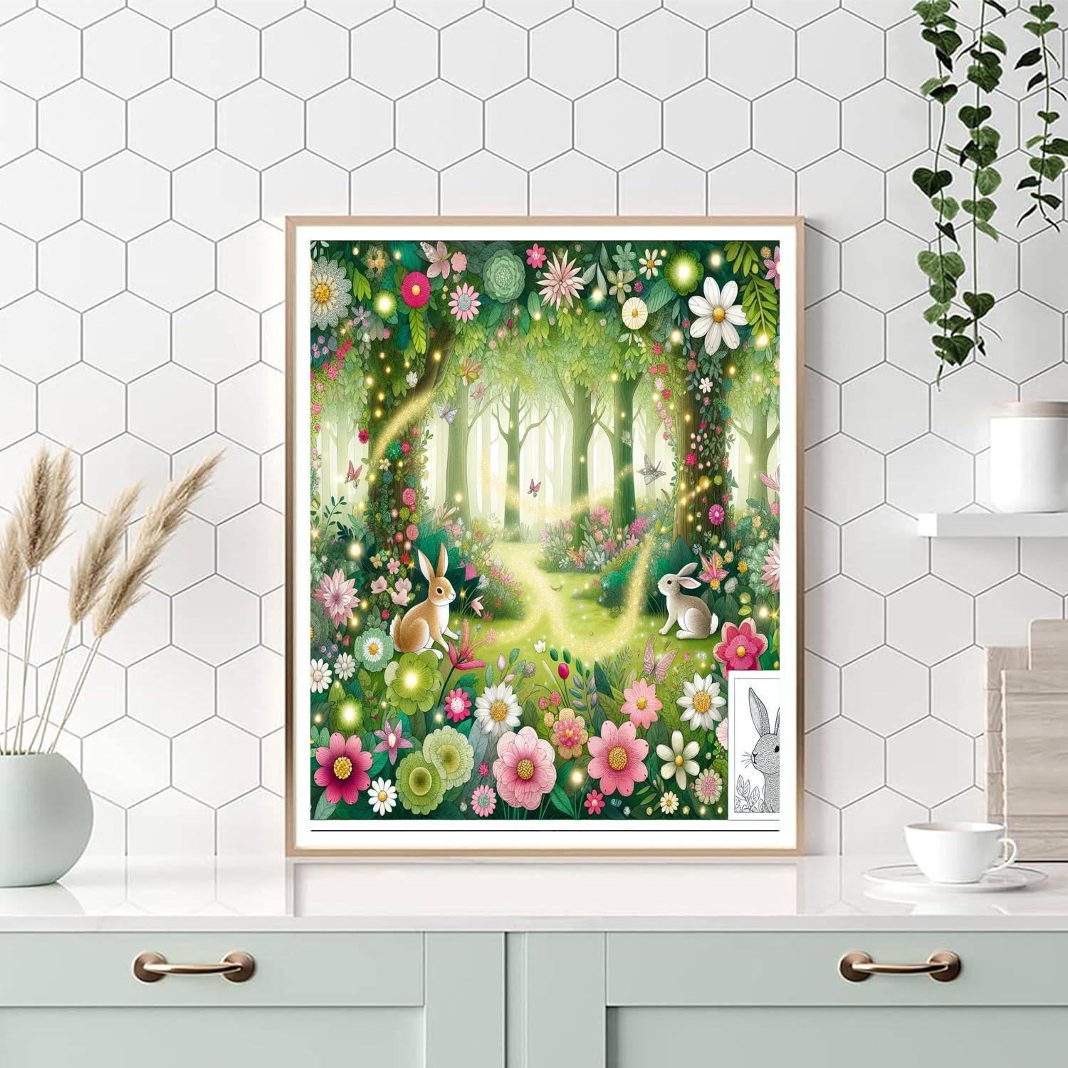 Enchanting Enchanted Forest Painting Number Kit