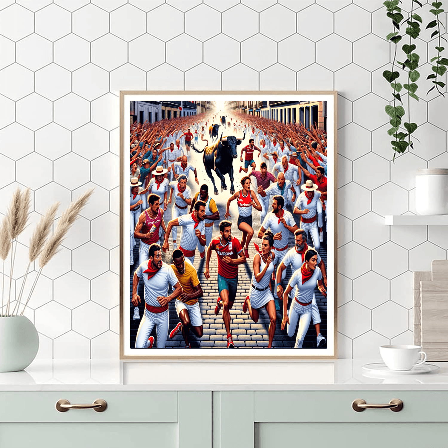 The San Fermin Festival - Spain Paint By Color