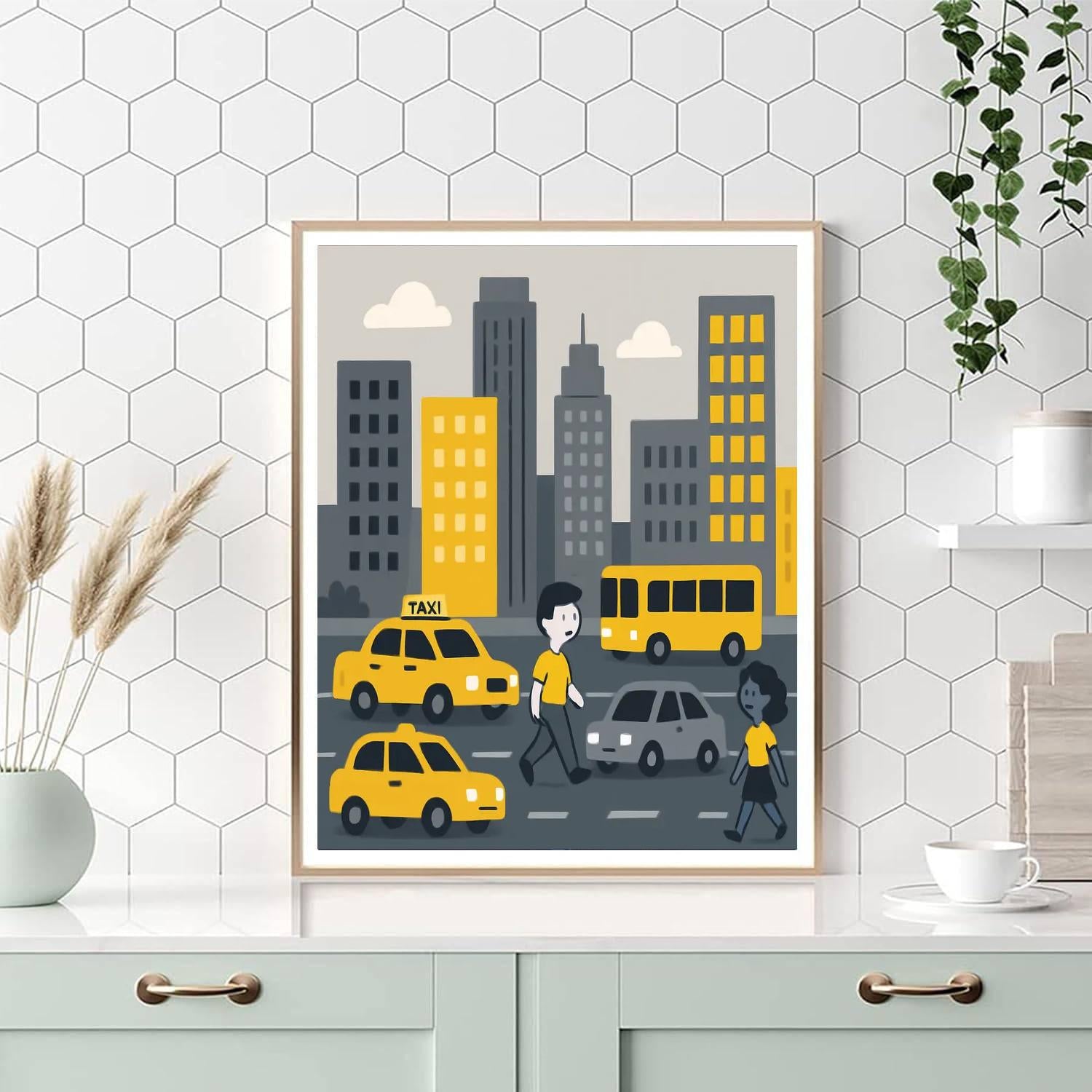 Cityscape Skyline Adventure Paint By Numbers Art