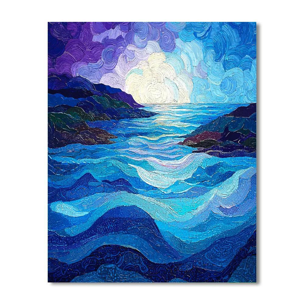 Georges Seurat Inspired Luminous Lagoon  Paint By Numbers Art