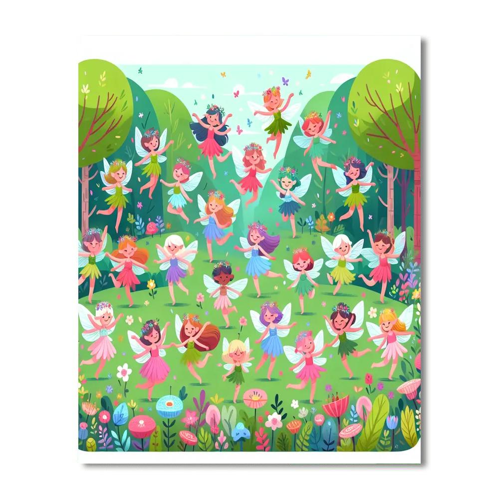 Funky Fairy Dance Painting By Numbers Kit