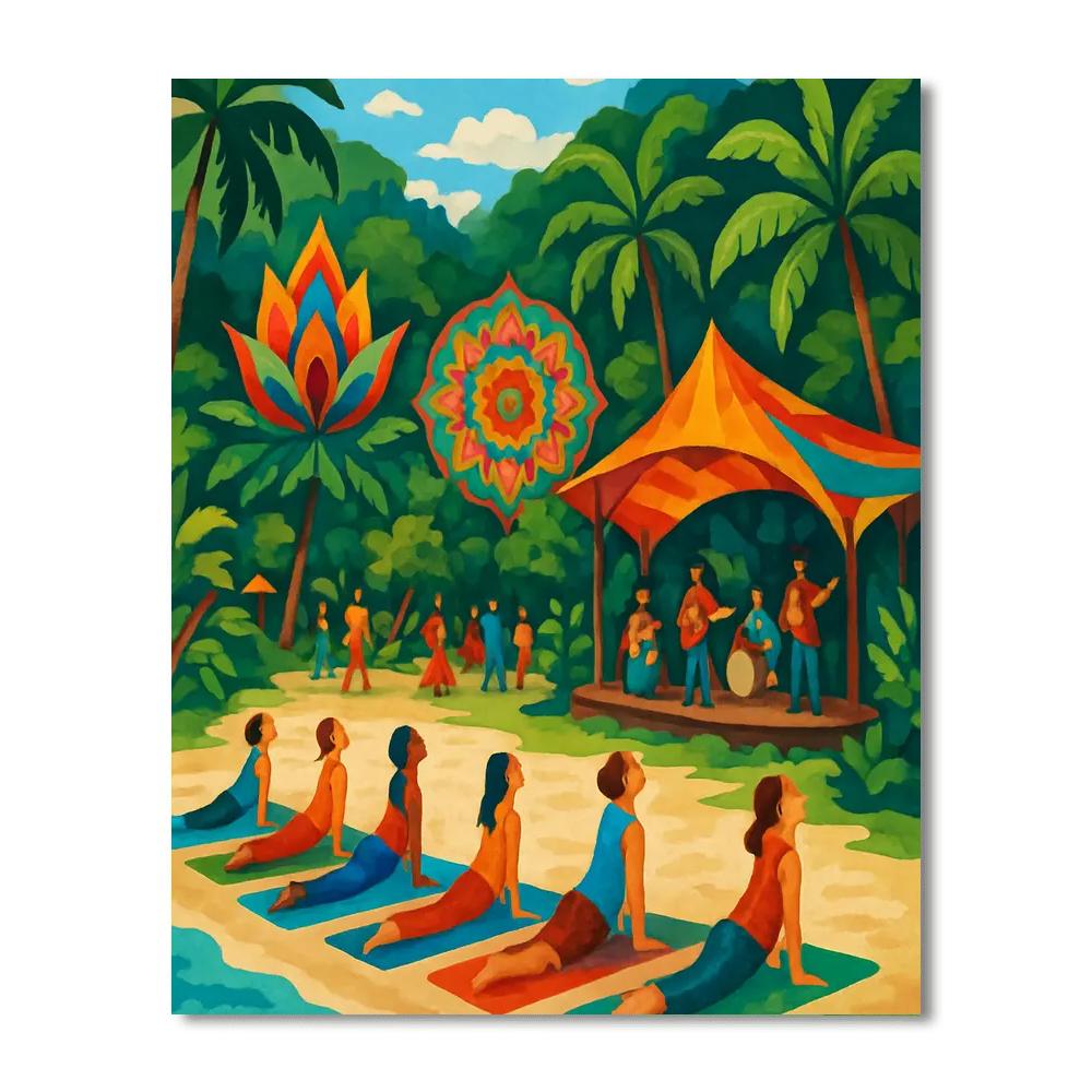 The Envision Festival - Costa Rica DIY Paint By Numbers