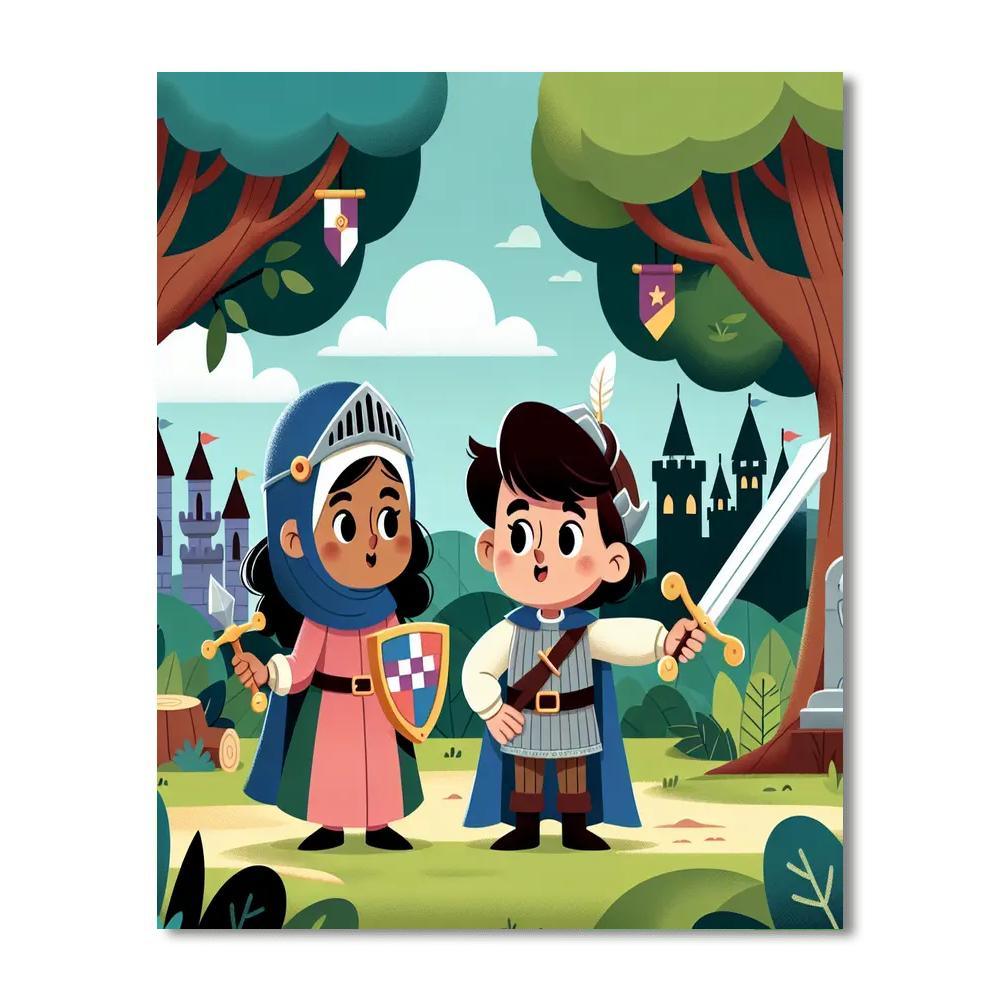 Knight's Honor Quest Paint By Numbers
