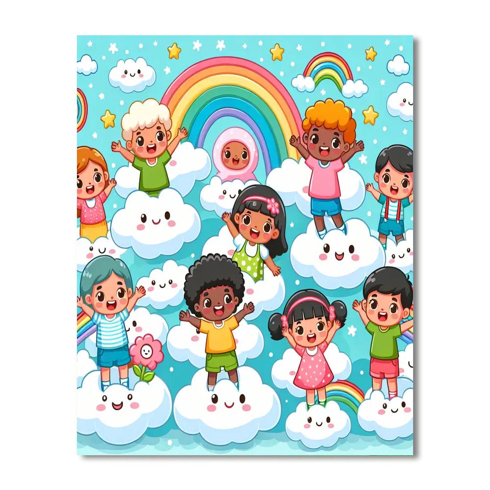 Adventure In The Cloud Kingdom Paint By Number