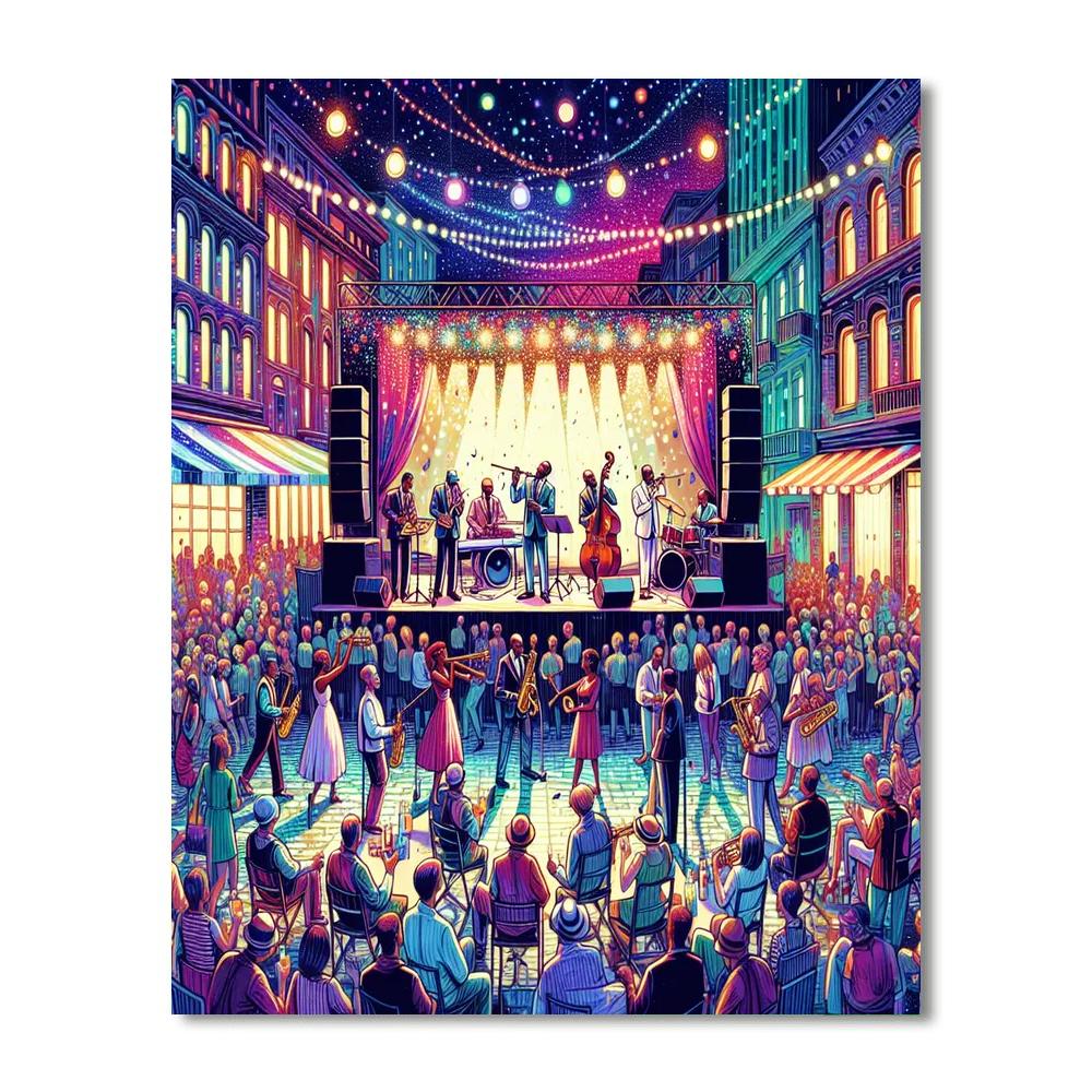 Festival Internacional De Jazz De Montreal - Montreal Numbered Painting Kits