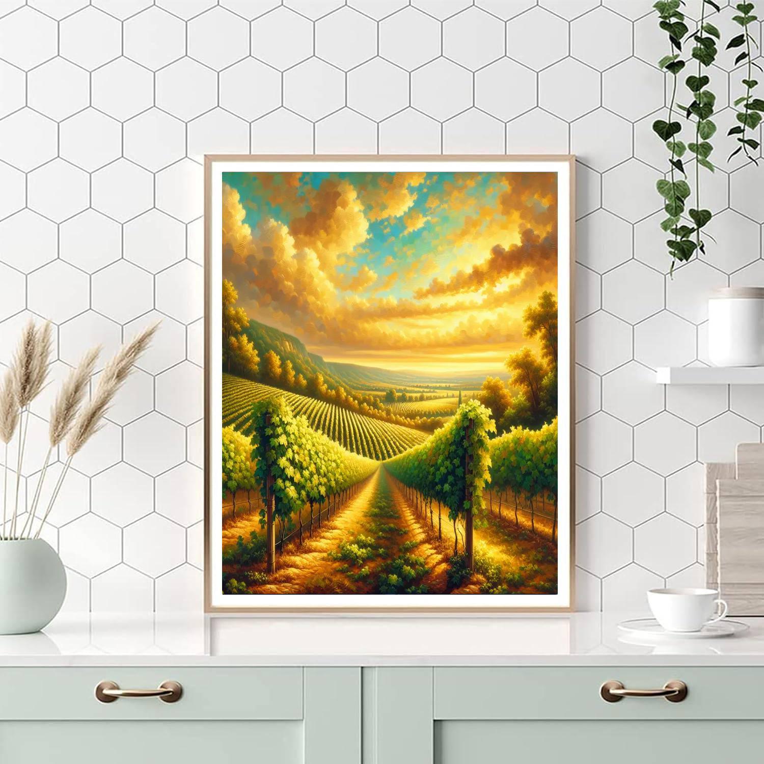 Rustic Vineyard Bliss Paint By Color