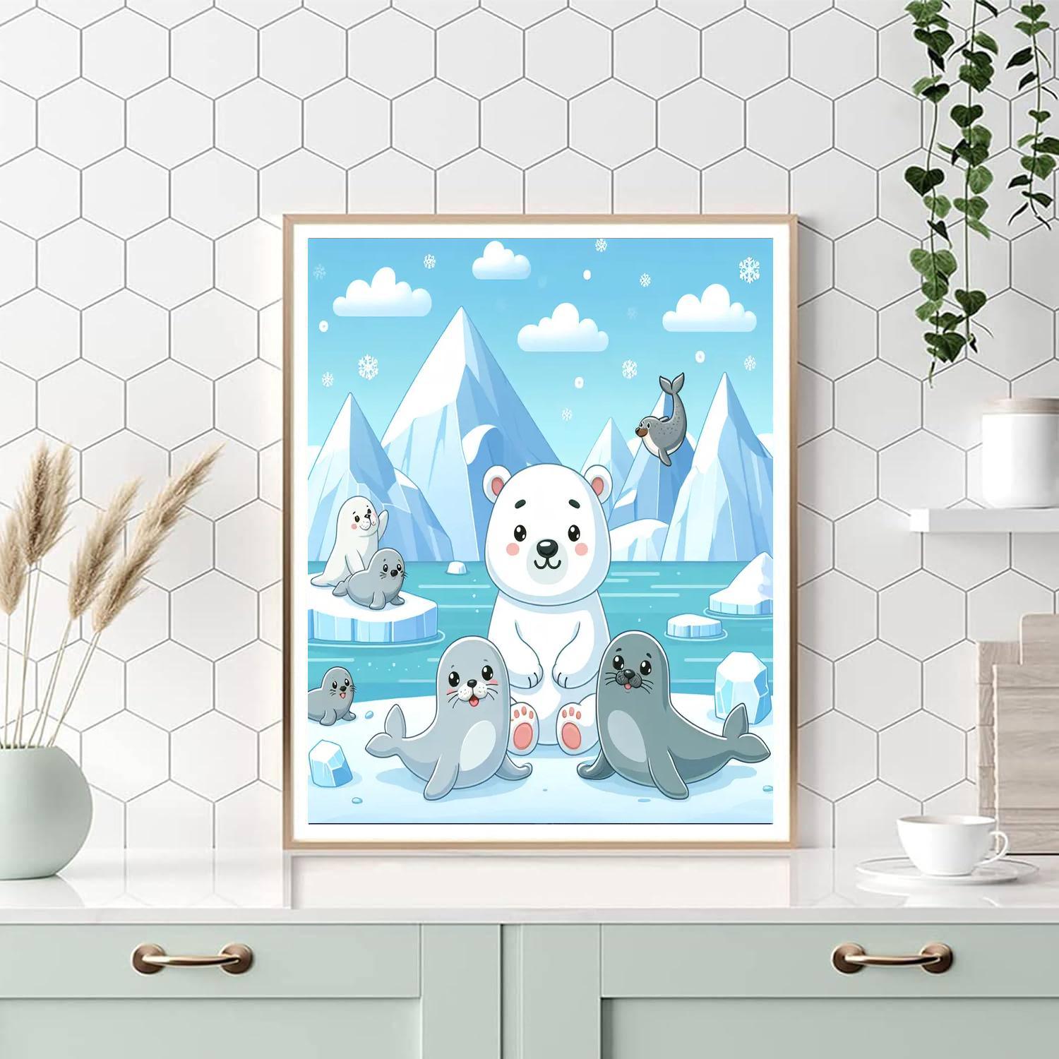 Arctic Polar Friends Paint By Numbers Kits