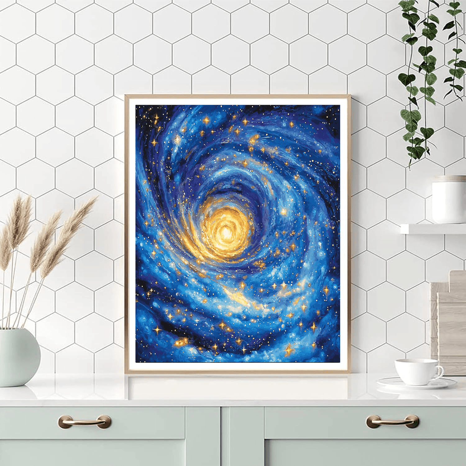 Vincent Van Gogh Inspired Galaxy Journey  Paint By Color
