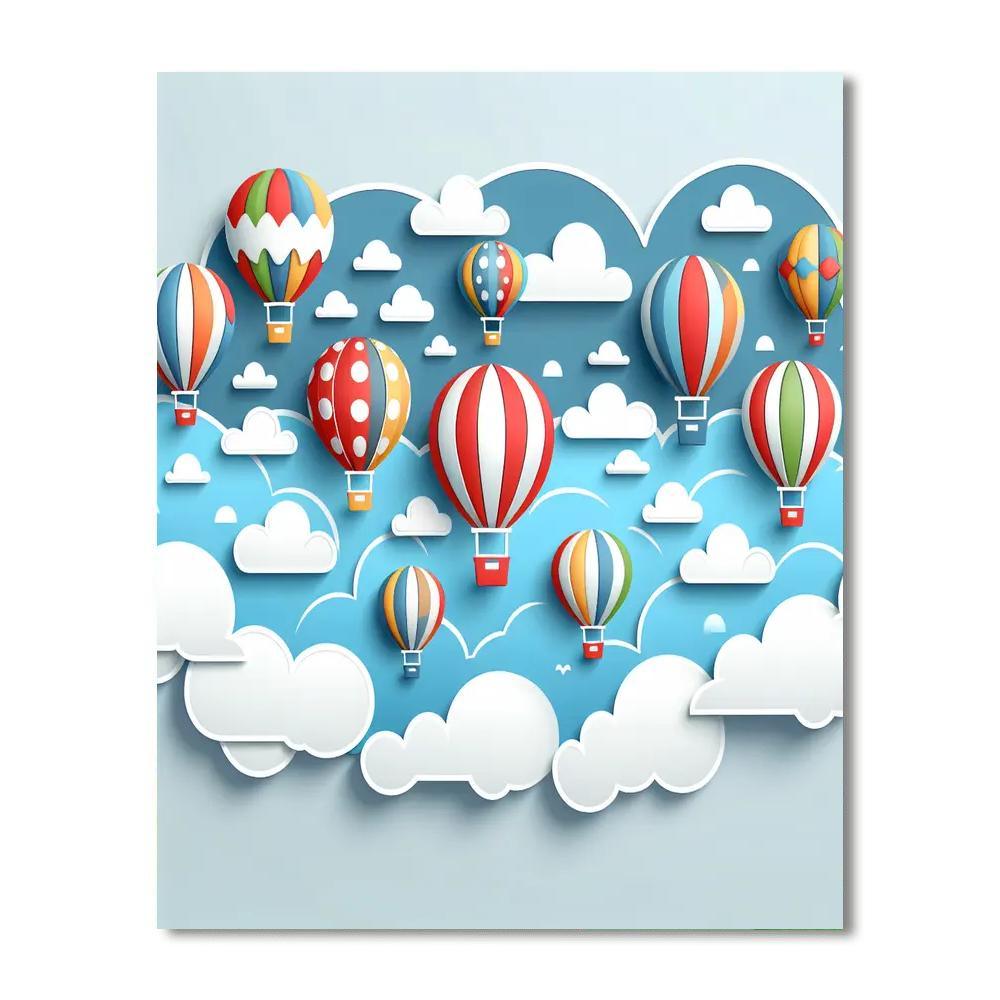 Magic Balloon Ride Number Painting