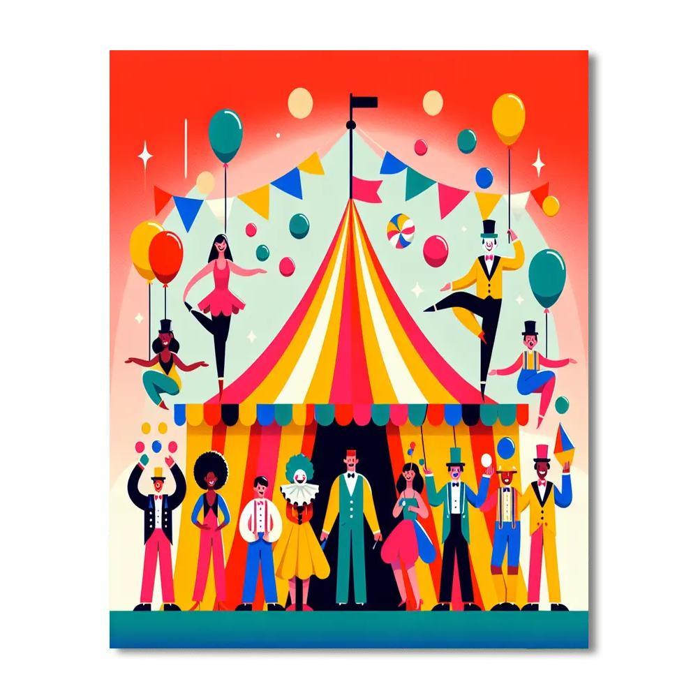Circus Magic Numbered Painting Kits