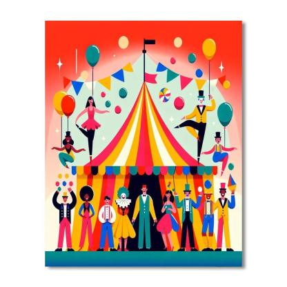 Circus Magic Numbered Painting Kits