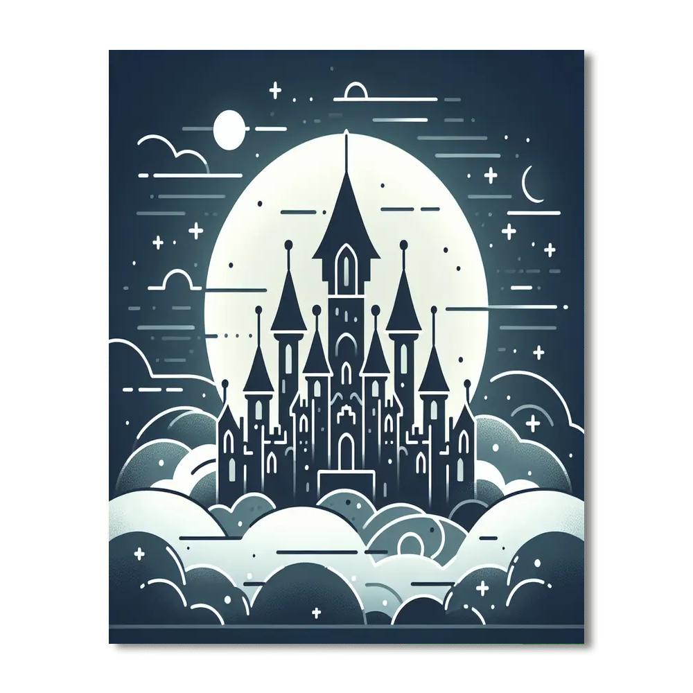Moonlight Castle Magic DIY Paint By Numbers