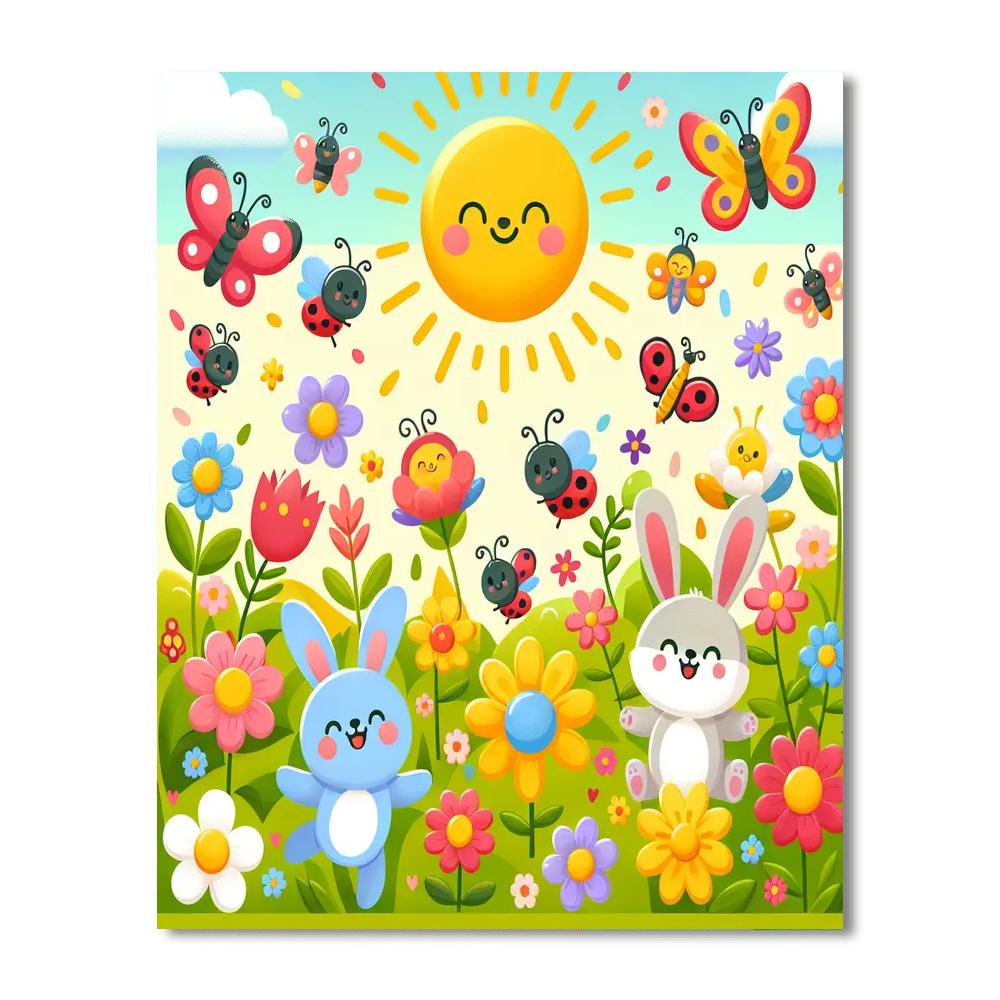 Joyful Garden Explorers Painting Number Kit