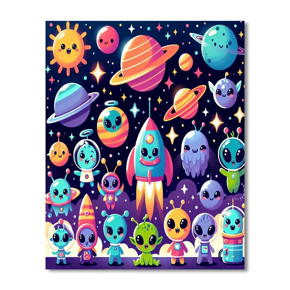 Cosmic Quest Adventure Paint By Numbers Art