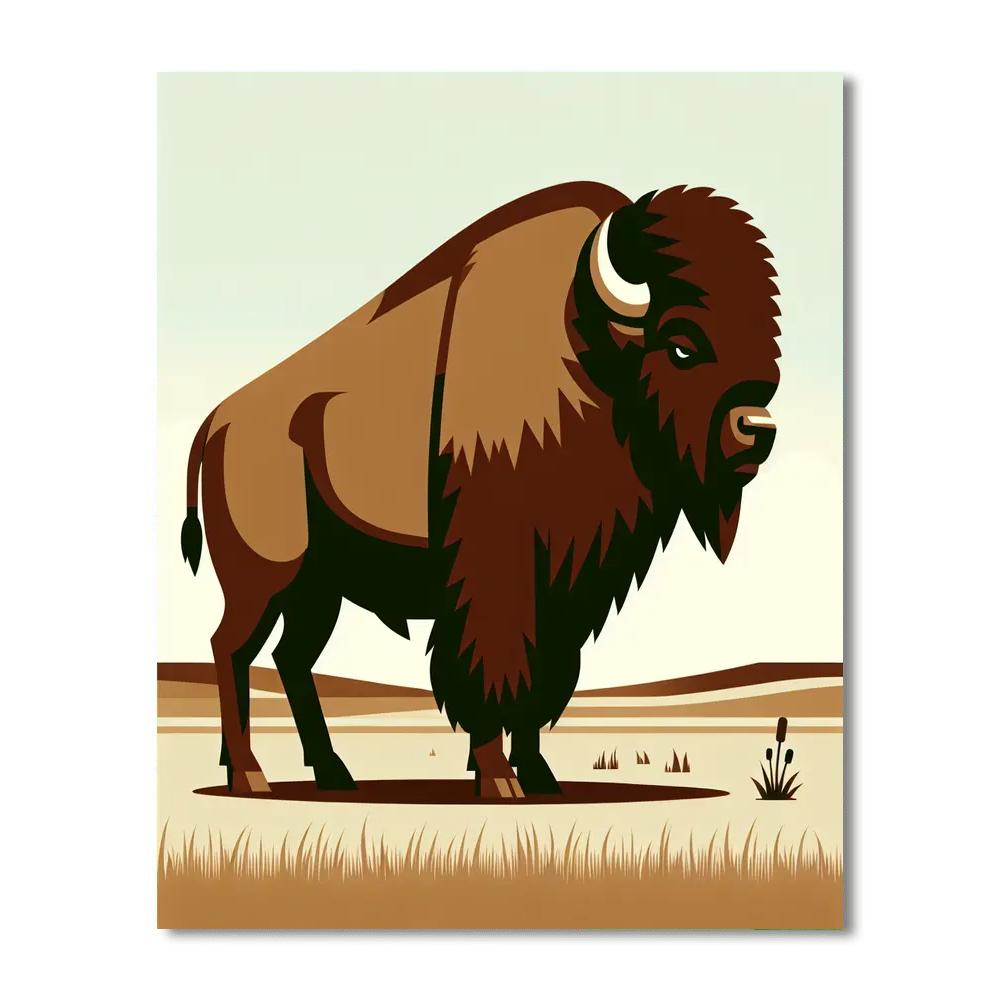 Bold Bison Paint By Numbers Art