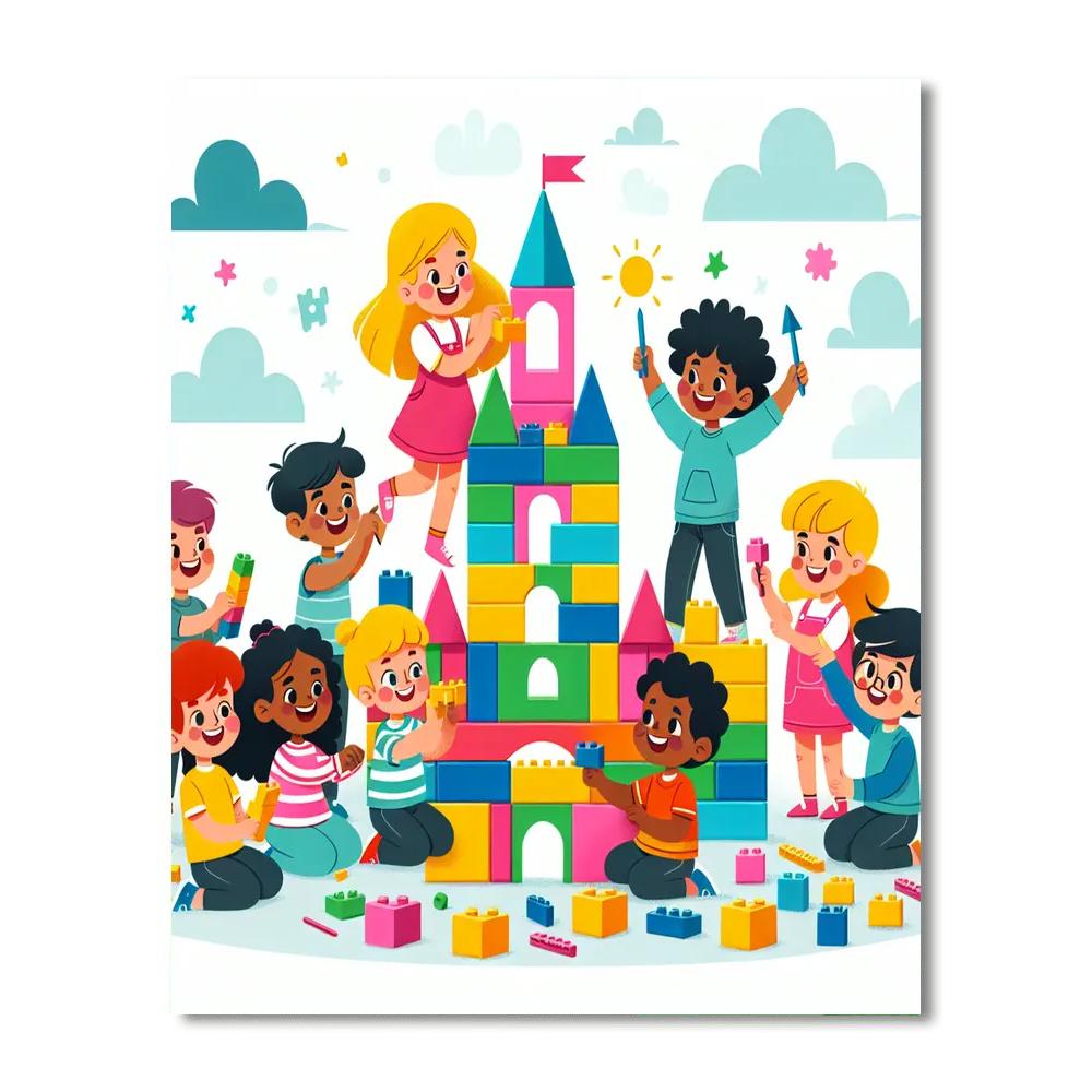 Castle Builders Number Painting