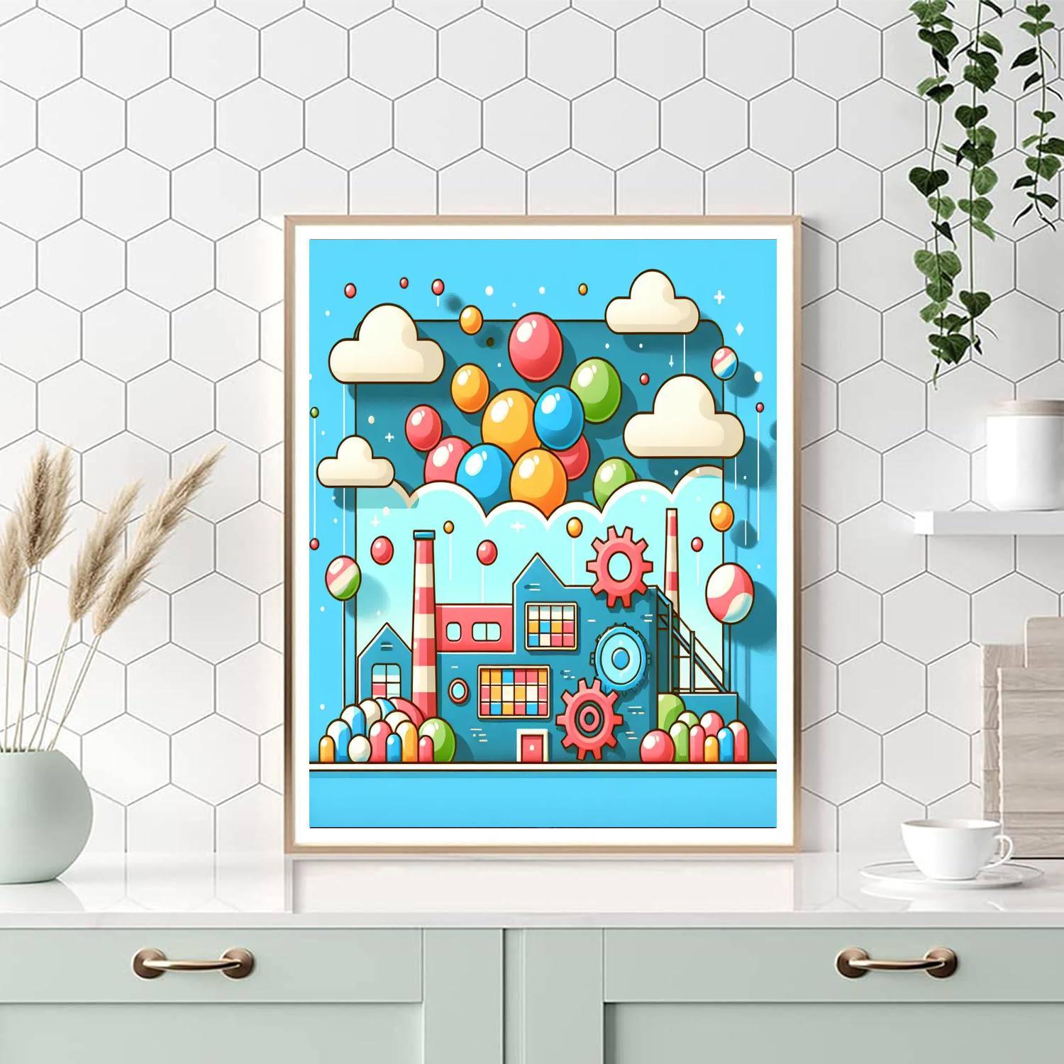 Bubblegum Fun Factory Painting Number Kit
