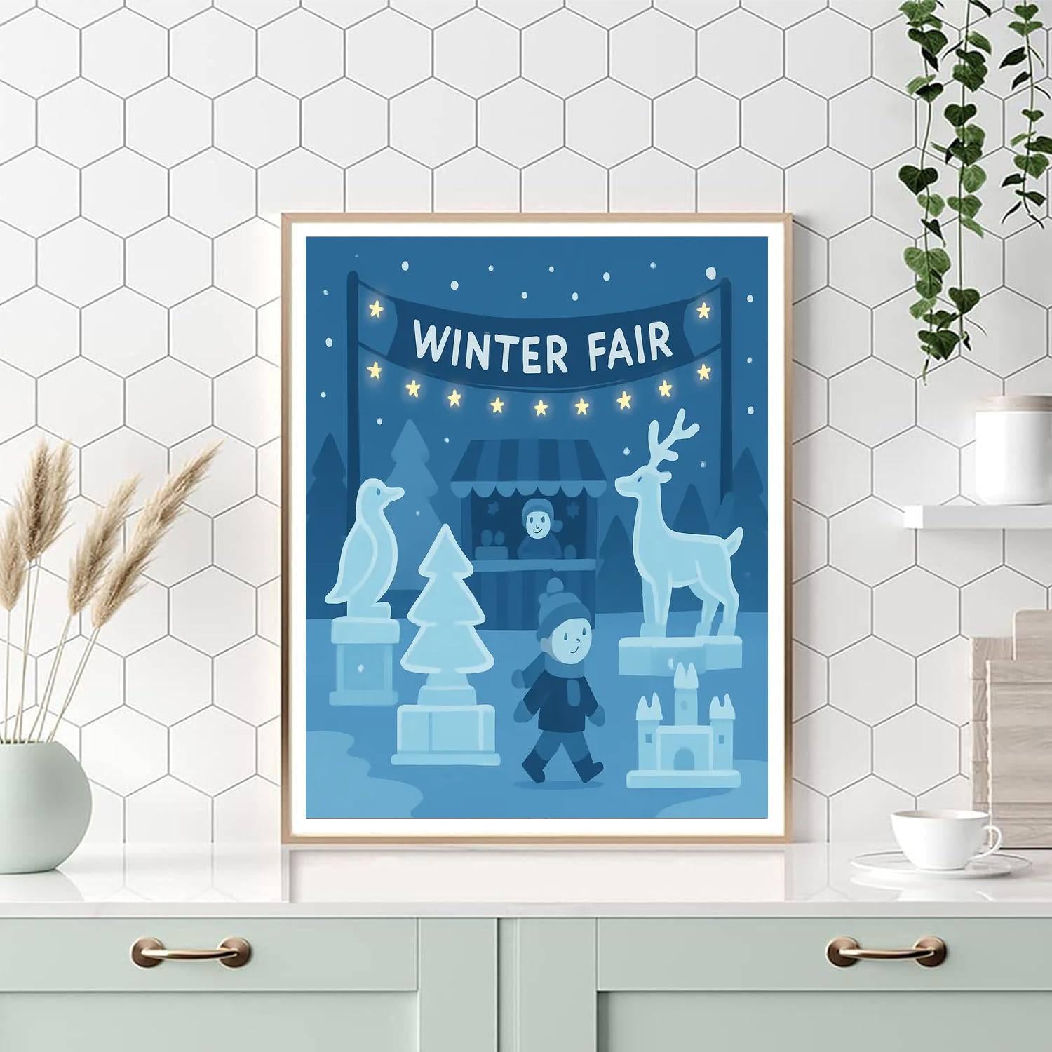 Winter Wonderland Fair Number Painting