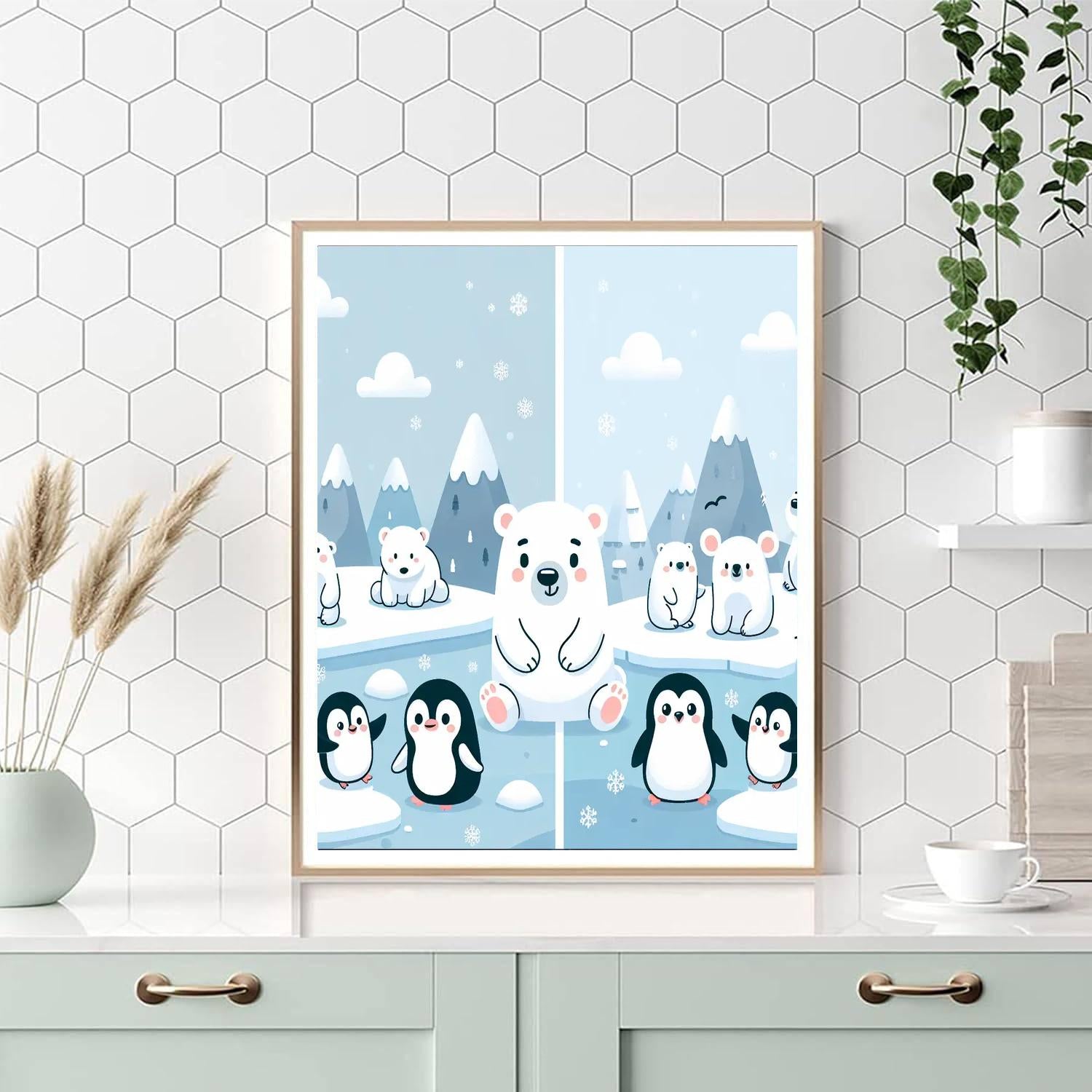 Magical Polar Adventure Numbered Painting Kits