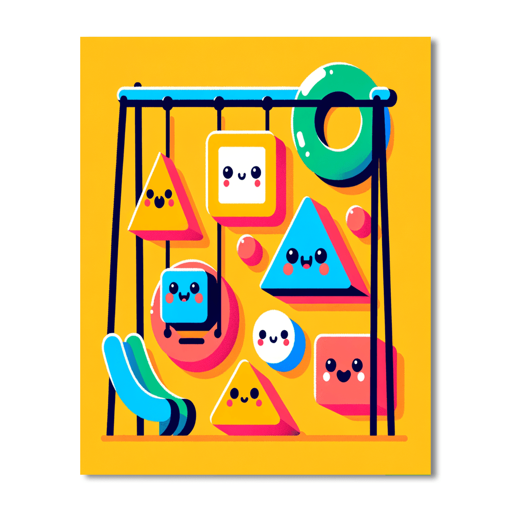 Silly Shapes Playground Number Painting