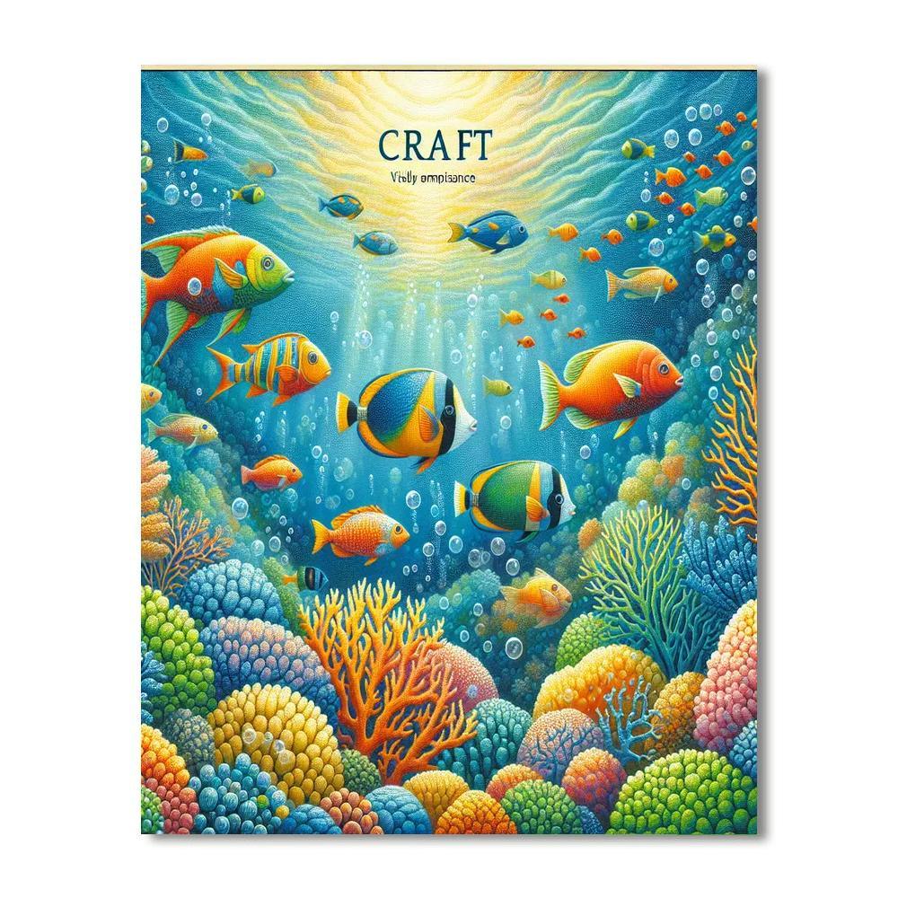 Charming Underwater Symphony Painting Number Kit
