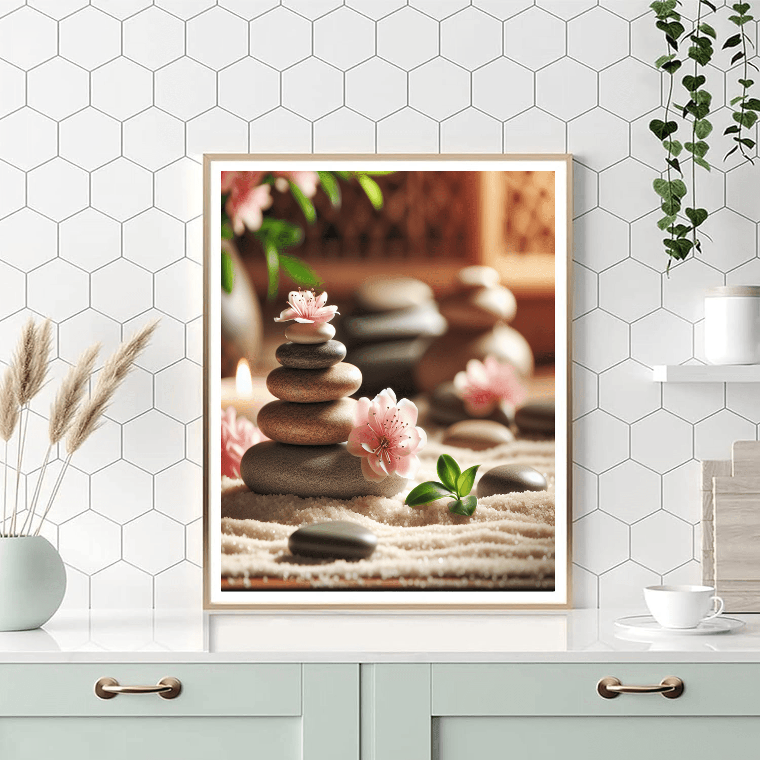 Tranquil Zen Stones Painting Number Kit