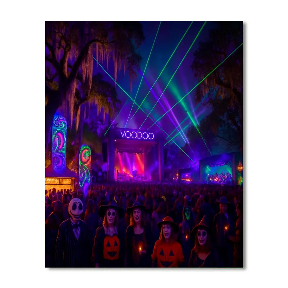 New Orleans Voodoo Music + Arts Experience - Usa Painting Number Kit