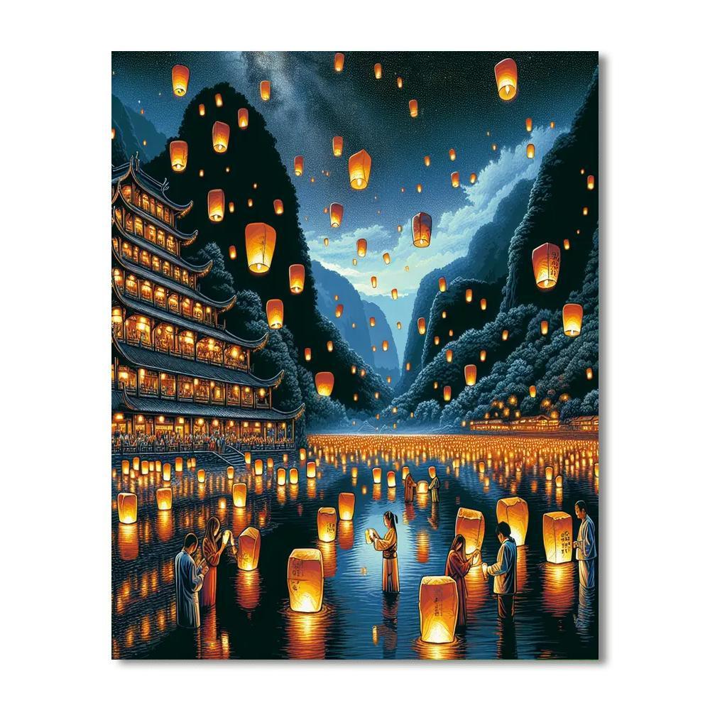 Yi Lantern Festival - Taiwan DIY Paint By Numbers