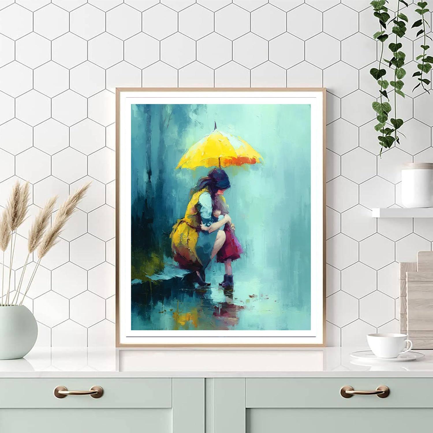 Under The Rain Of Love Paint By Color