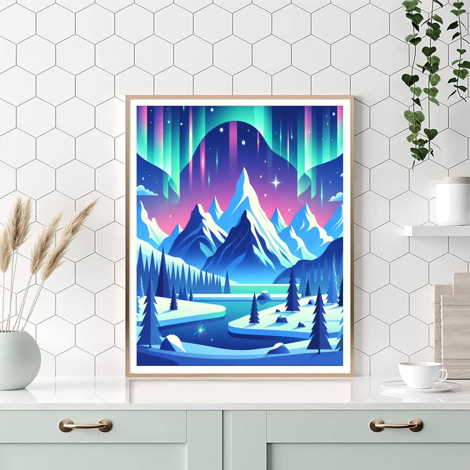 Magical Mountains Paint By Numbers Art