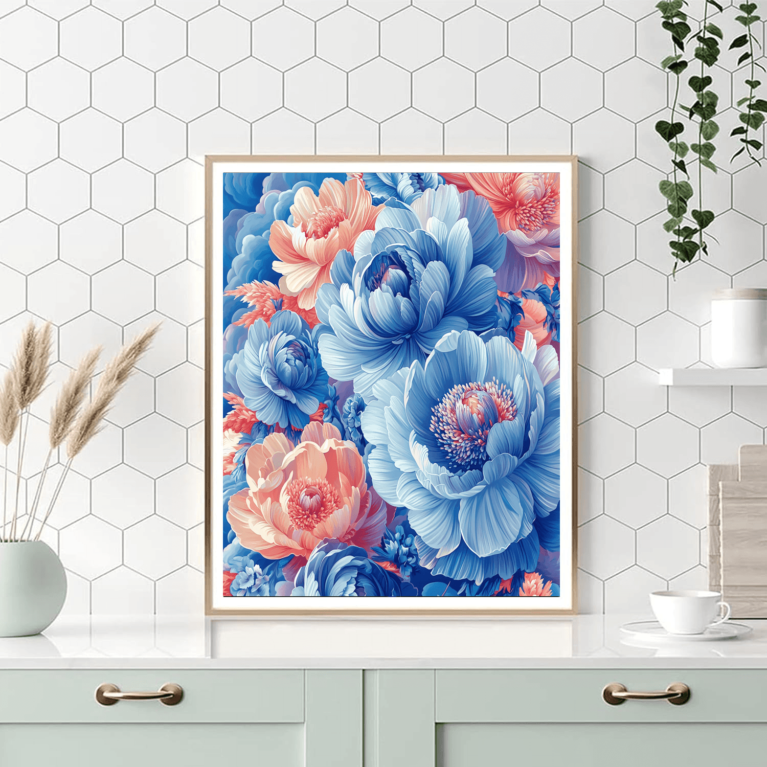 Salvador Dali Inspired Floral Metamorphosis Dreamscape  Paint By Numbers Art