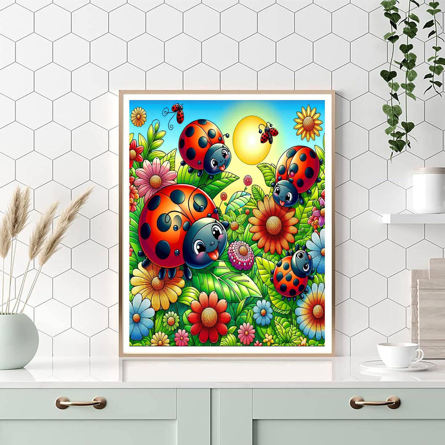 Lively Ladybug Adventures Paint By Number