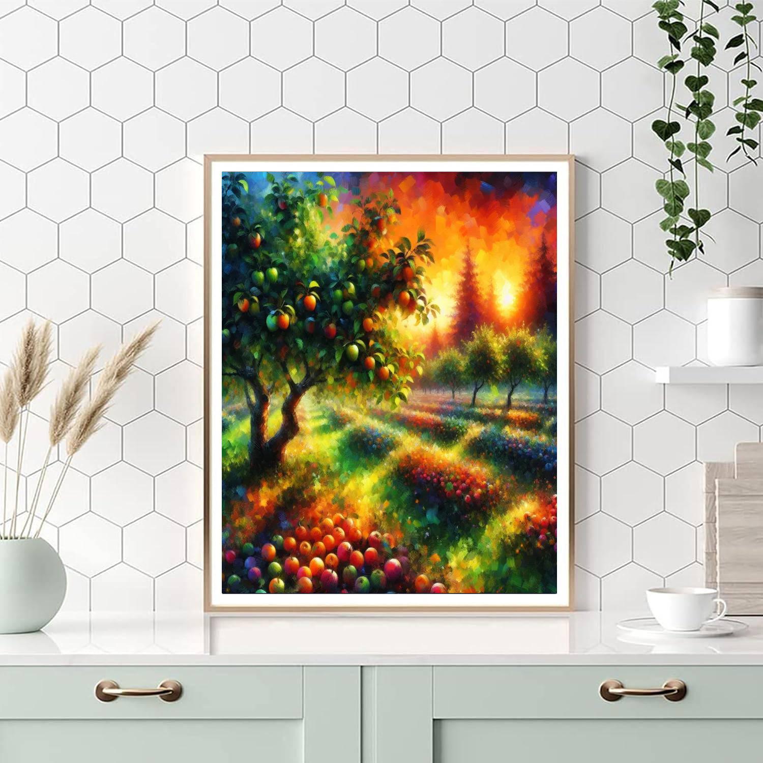 Blissful Orchard Retreat DIY Paint By Numbers