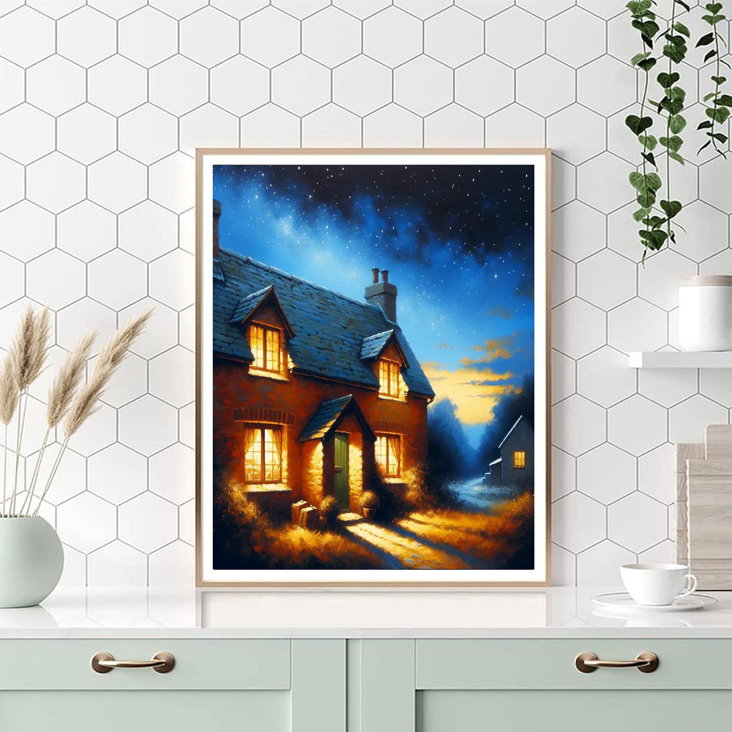 Charming Cottage Evening Paint By Color