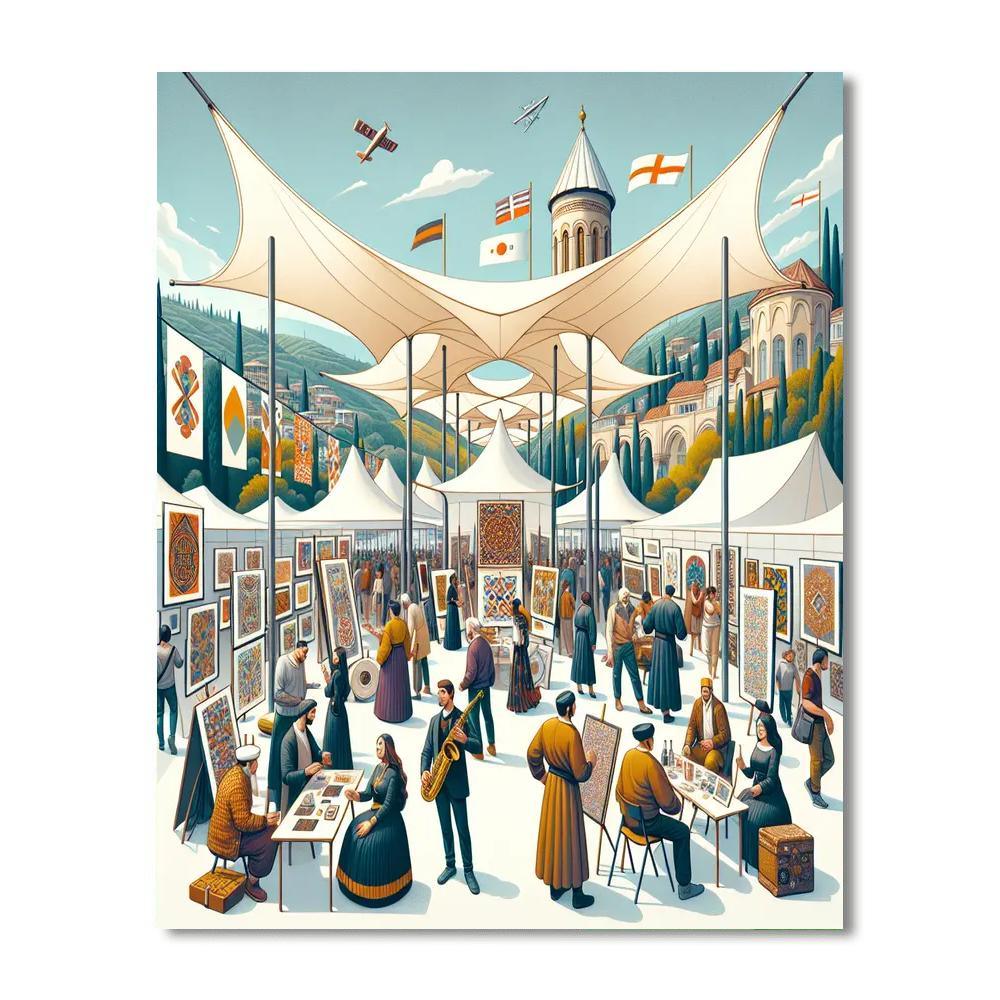 Tbilisi Art Fair Paint By Numbers Art
