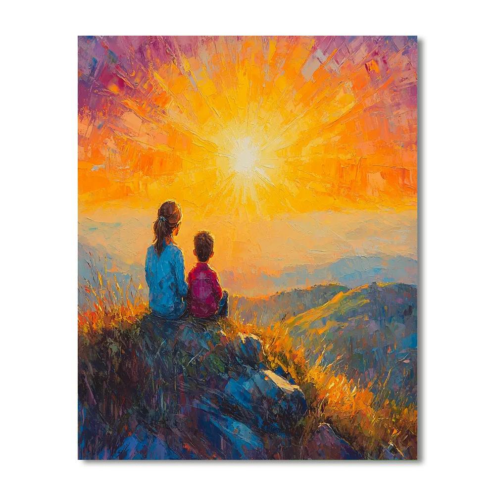 Sunrise Of Love Number Painting