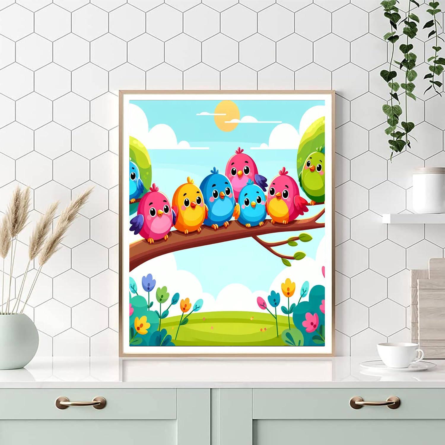 Chirpy Birds Numbered Painting Kits