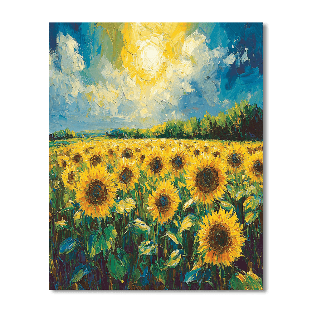 Vincent Van Gogh Inspired A Day In The Sun  Numbered Painting Kits