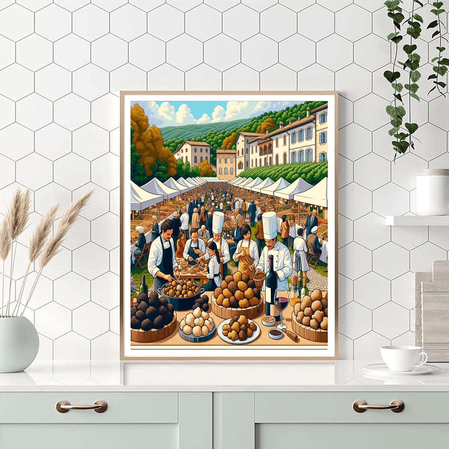 Alba White Truffle Festival - Italy DIY Paint By Numbers