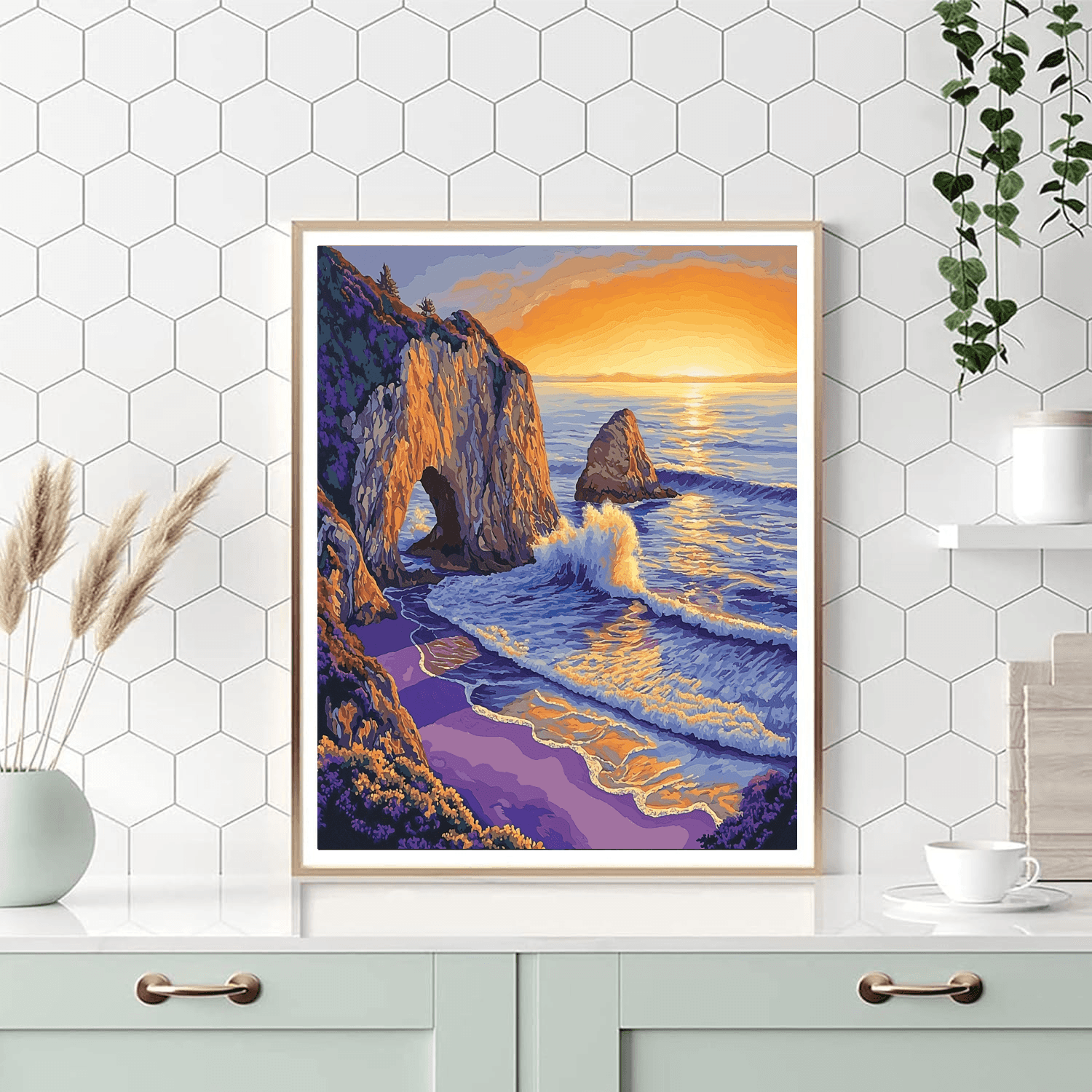 Pfeiffer Beach's Purple Sands Paint By Numbers Kits