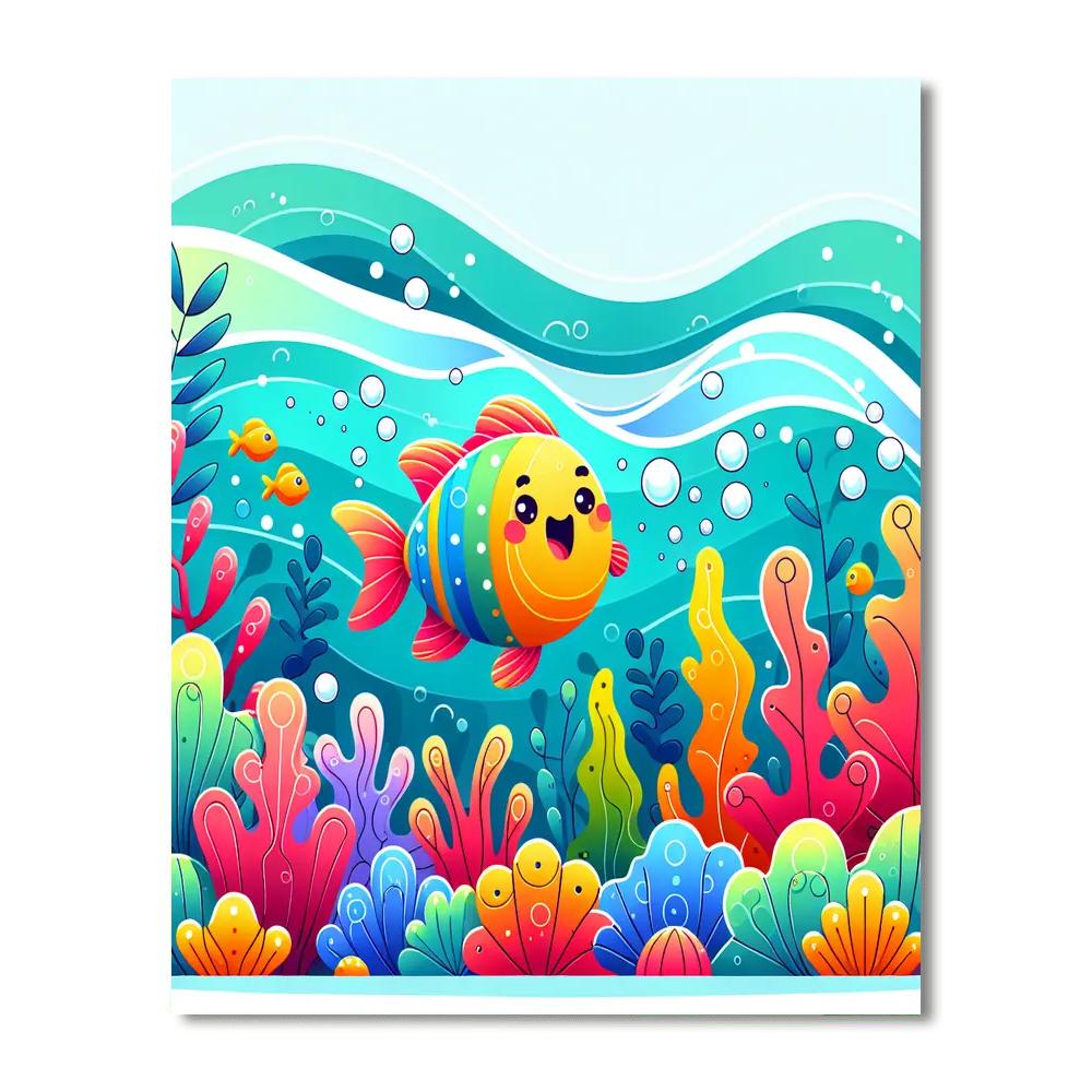 Fantastic Fish Number Painting