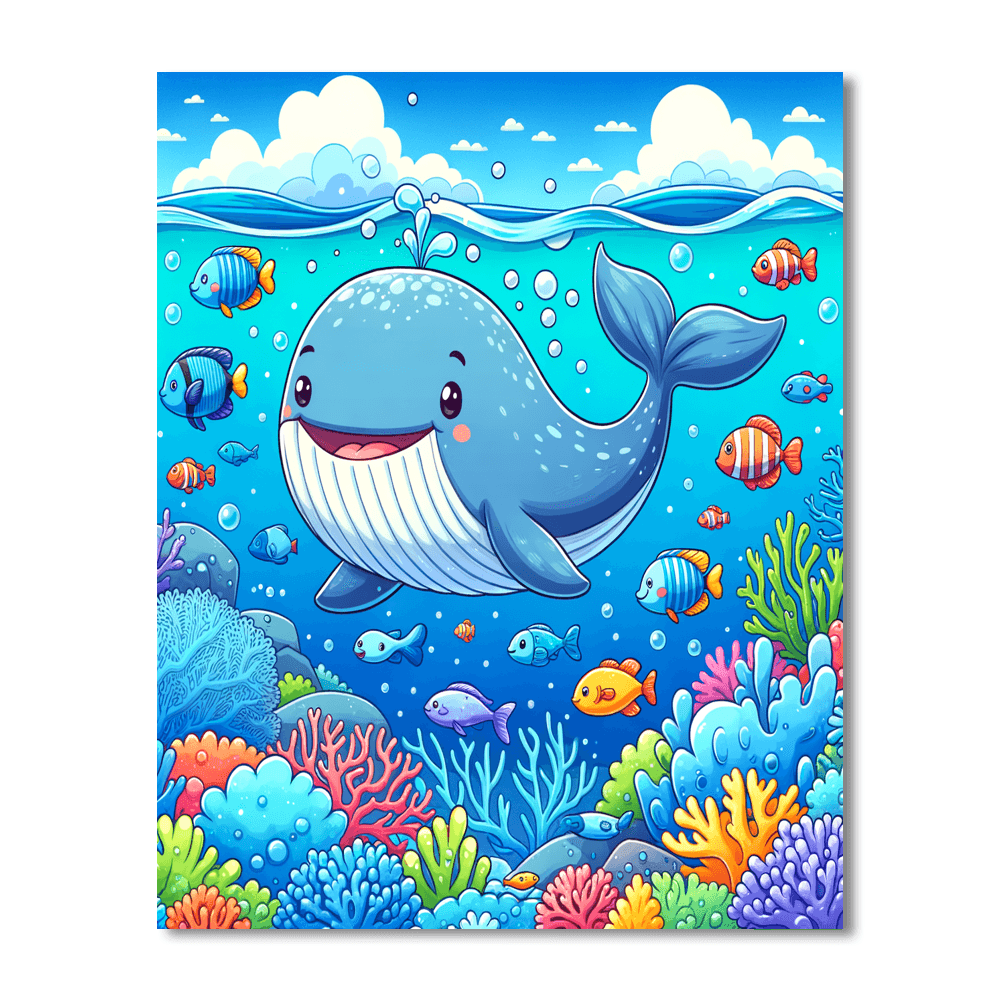 Wonderous Whales Paint By Color