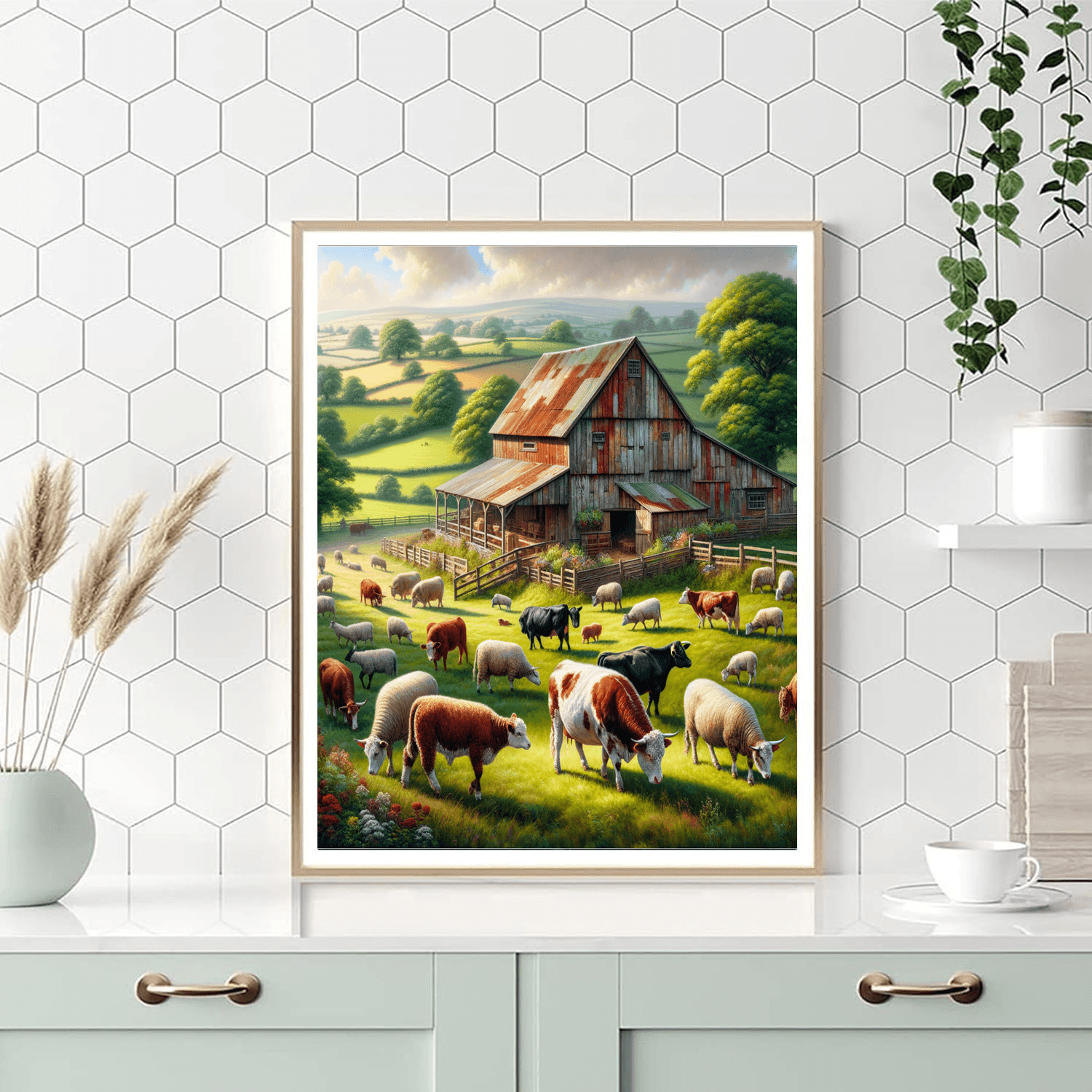 Rustic Barnyard Bliss Paint By Number