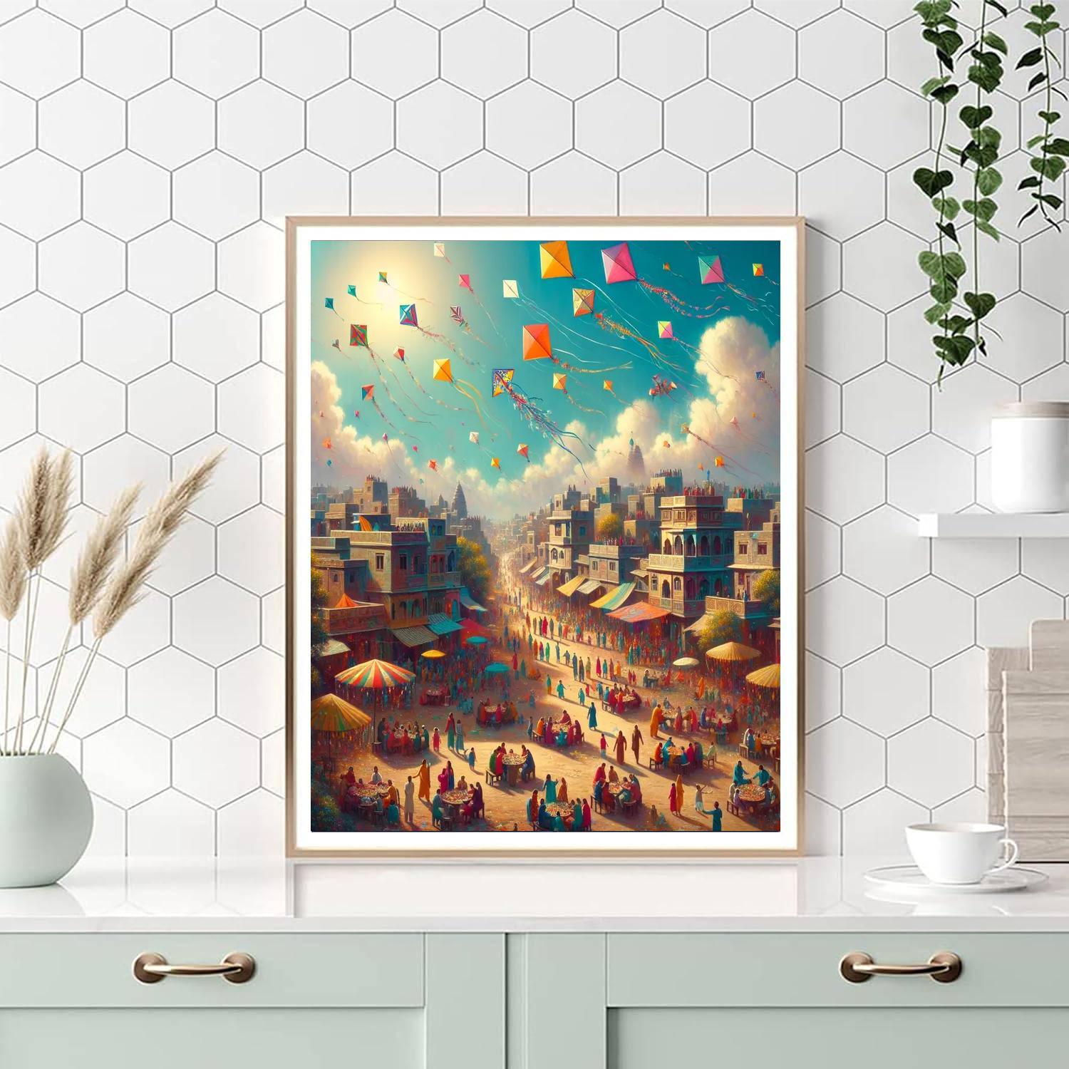 International Kite Festival - Ahmedabad DIY Paint By Numbers